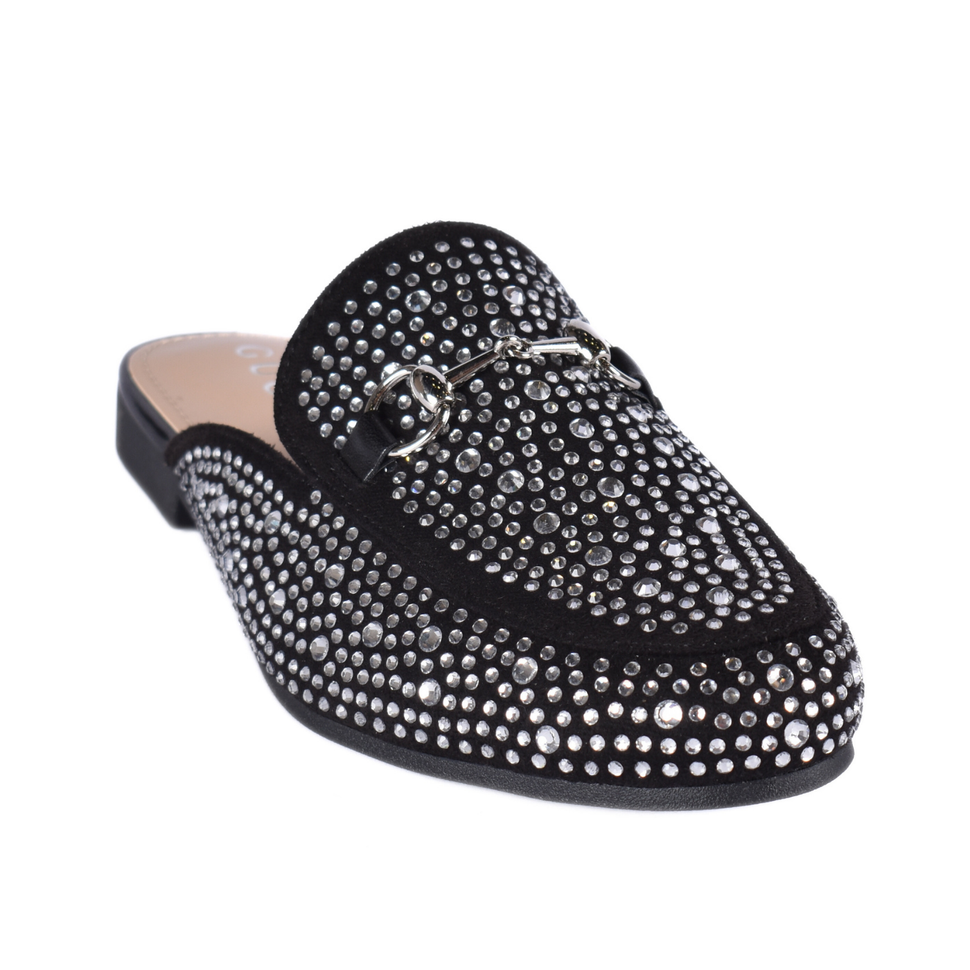 Modern Ring Accent Slip-On Women's Flats Black Melouk