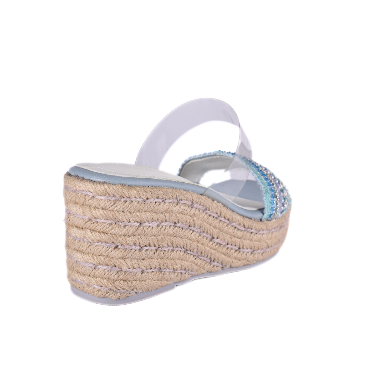 Transparent Slipper Heeled With Strap Details Melouk
