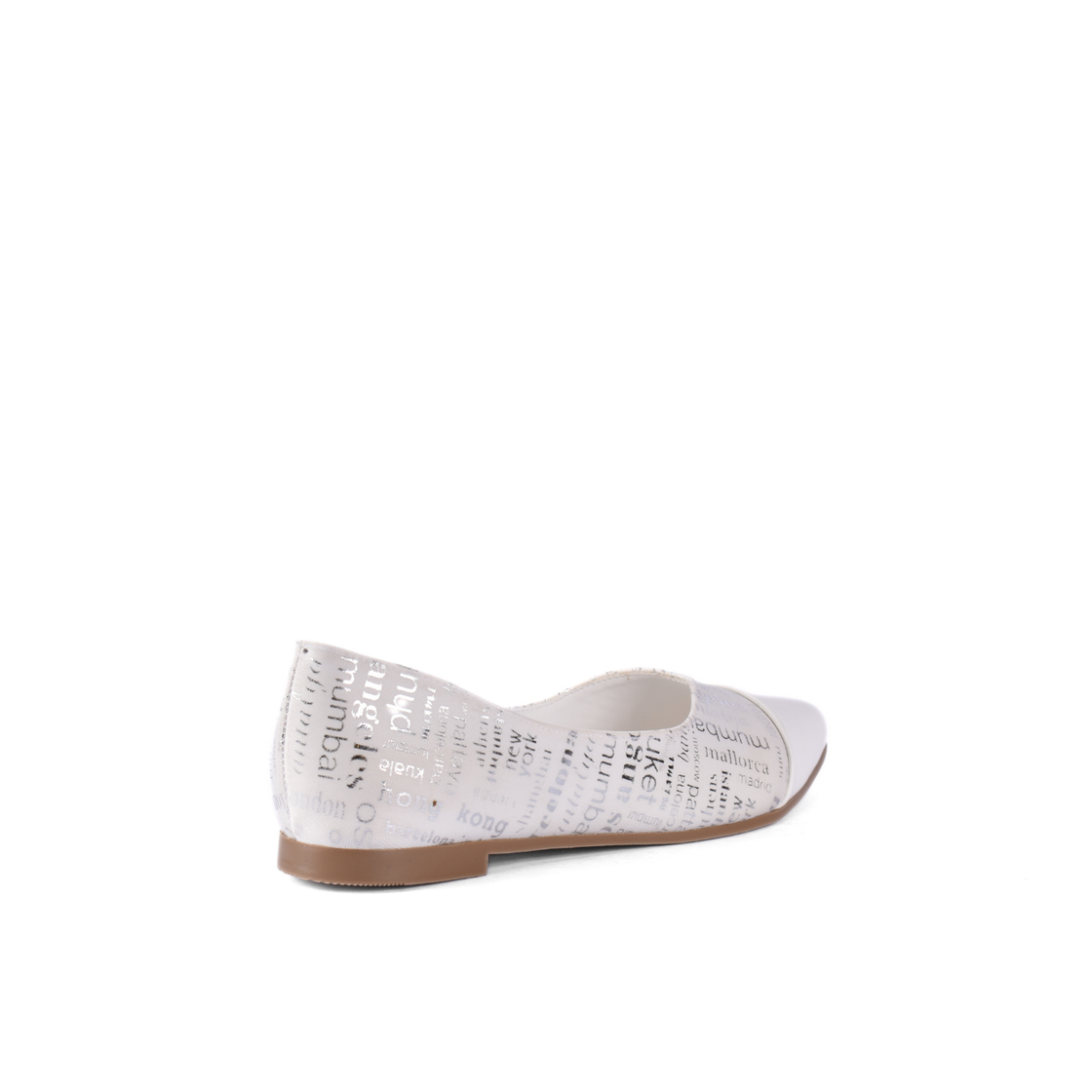 Flat Ballet Leather Shoe With Trims