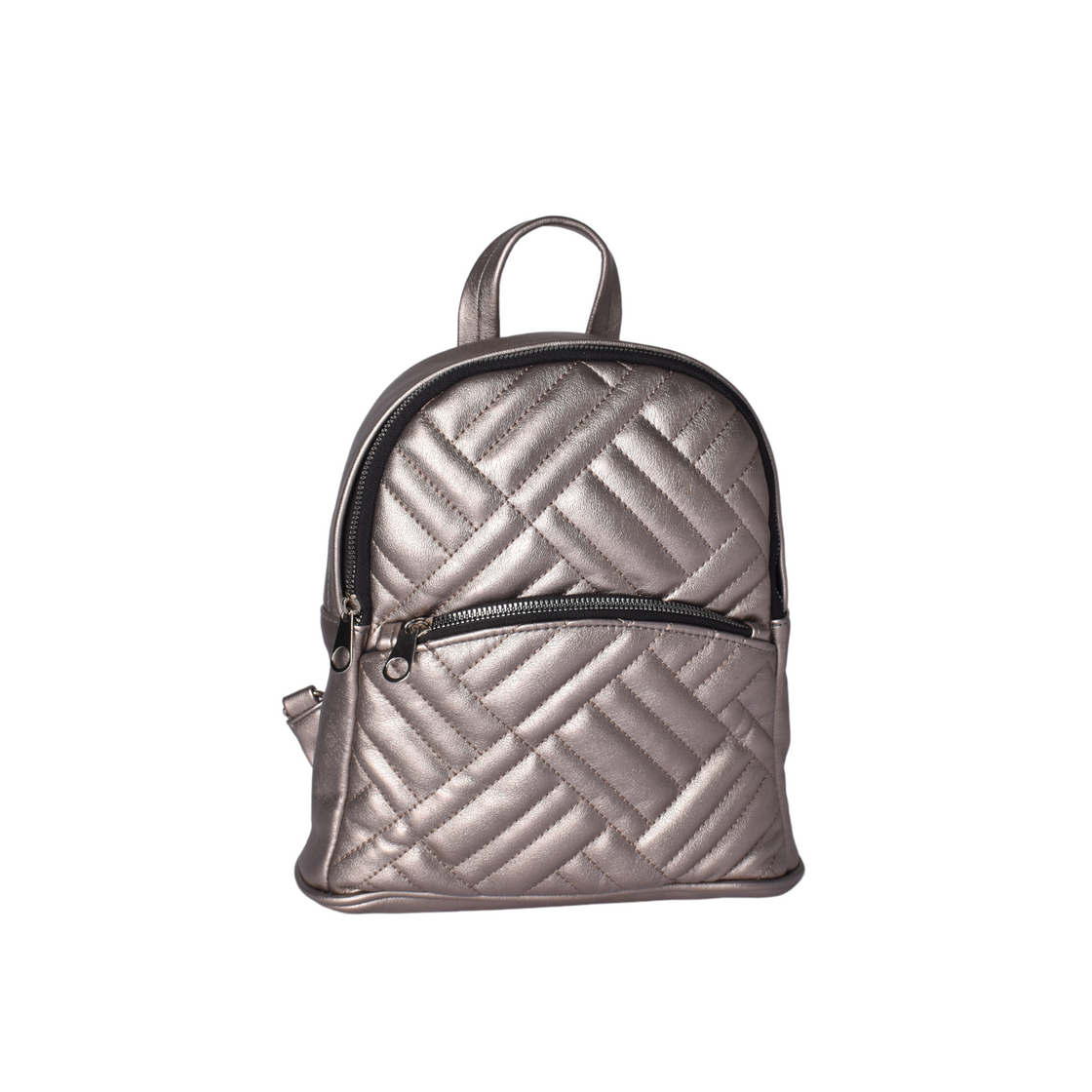 Quilted Leather Backpack Bag