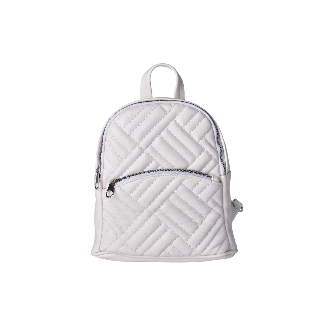 Quilted Leather Backpack Bag