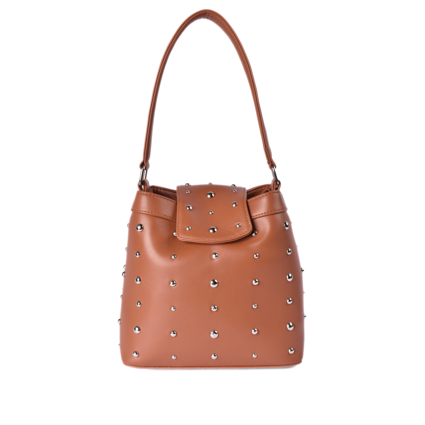 Women’s Trendy Studded Shoulder Bag Havana