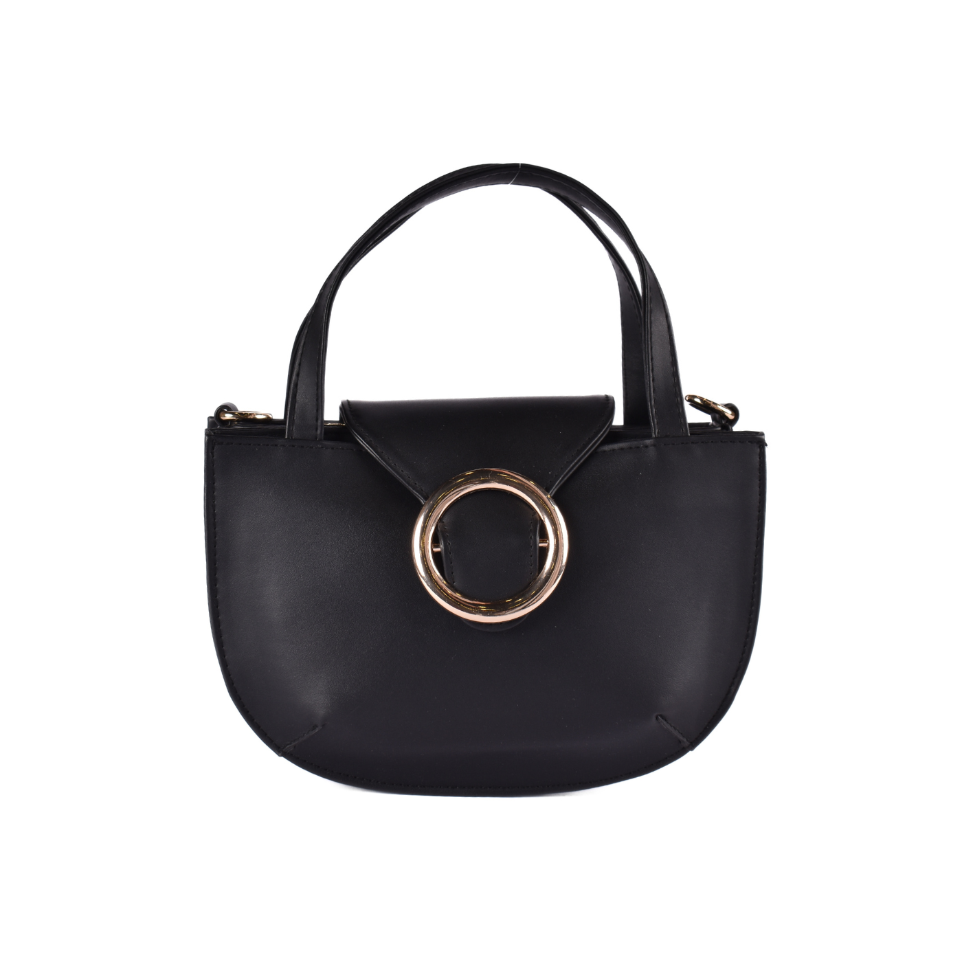 Simple Crossbody Bag With Studs Black Melouk