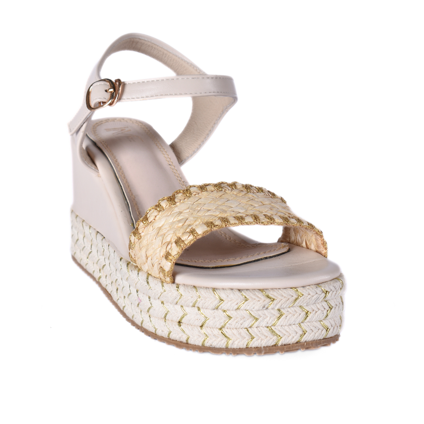 High Heel Sandal With Details Beige Melouk