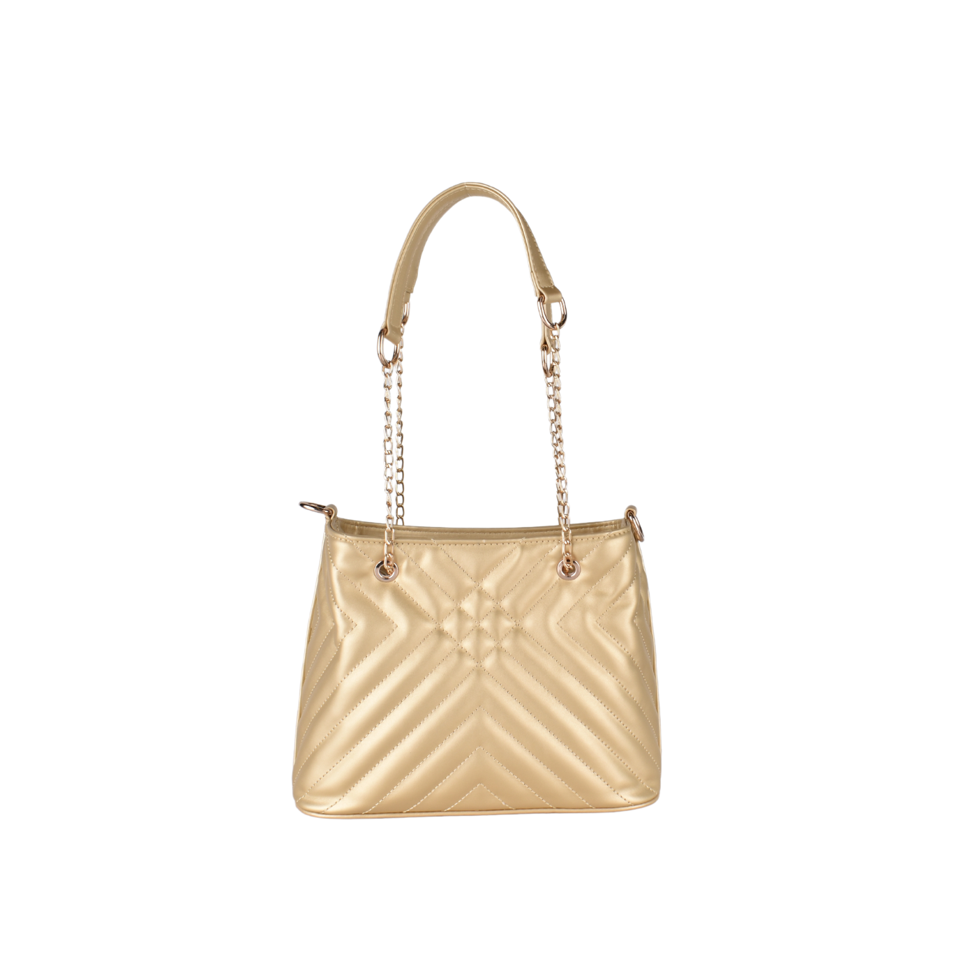 Lined Leather Shoulder Bag