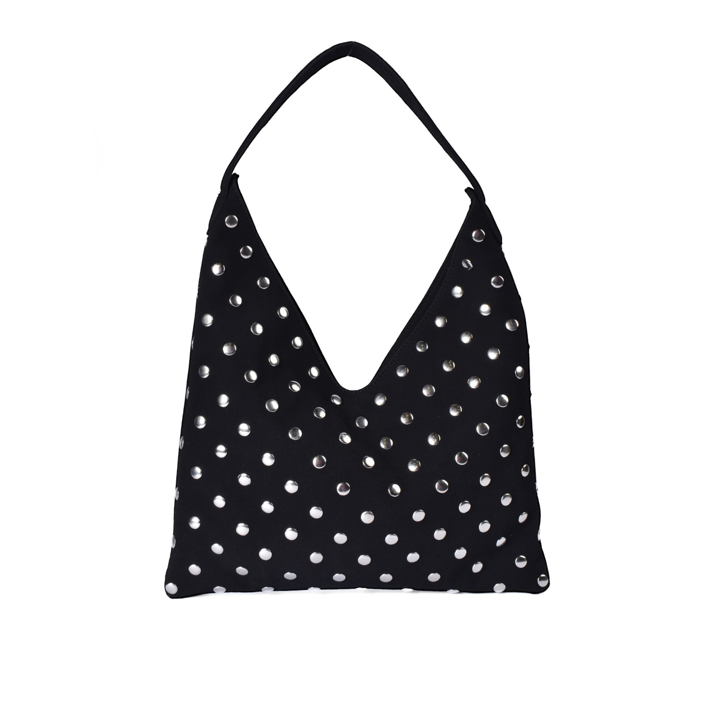 Women’s Casual Studded Shoulder Bag Black
