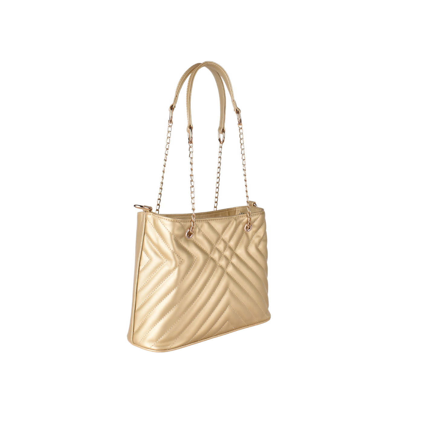 Lined Leather Shoulder Bag