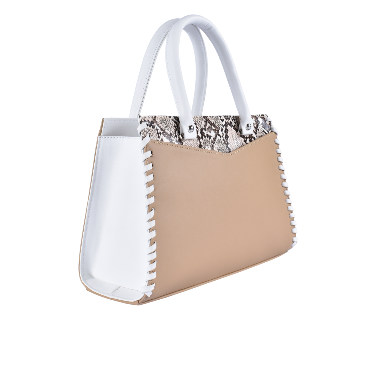 Embossed Leather Handbag Melouk