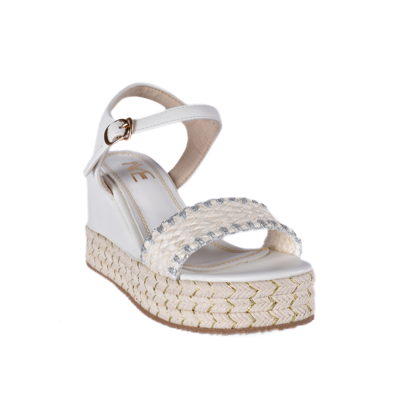 High Heel Sandal With Details White Melouk