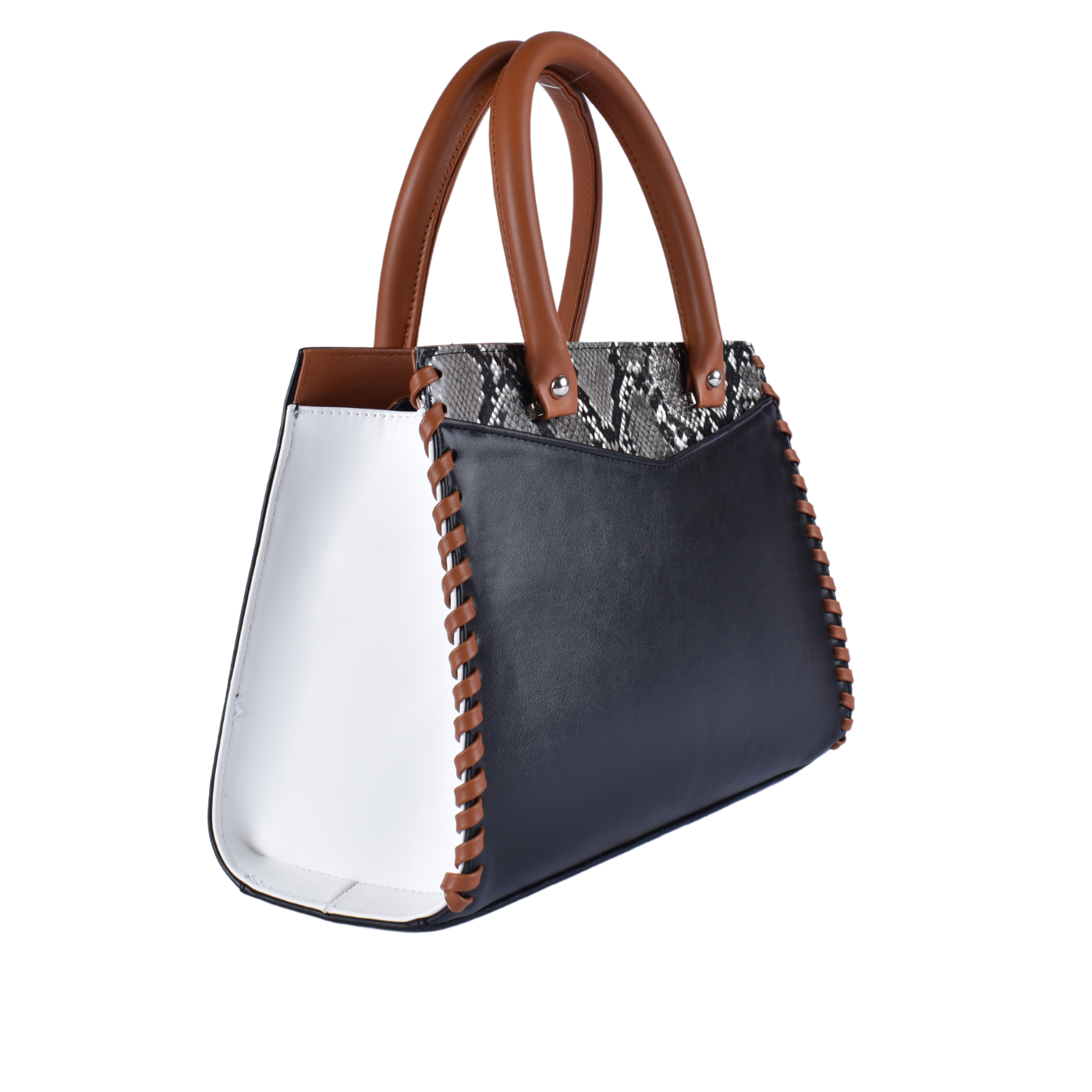Embossed Leather Handbag Melouk