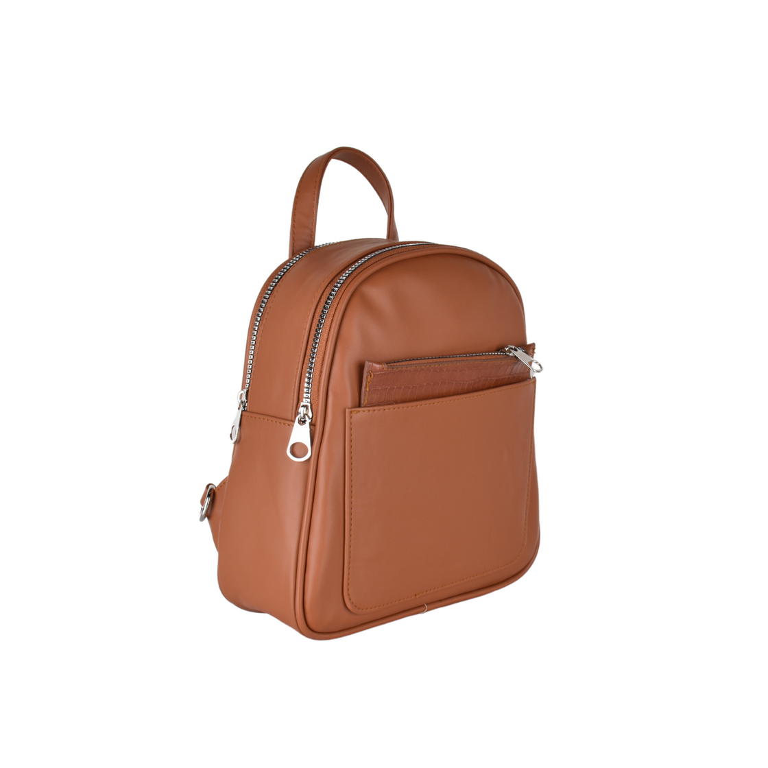 Leather Backpack with pocket