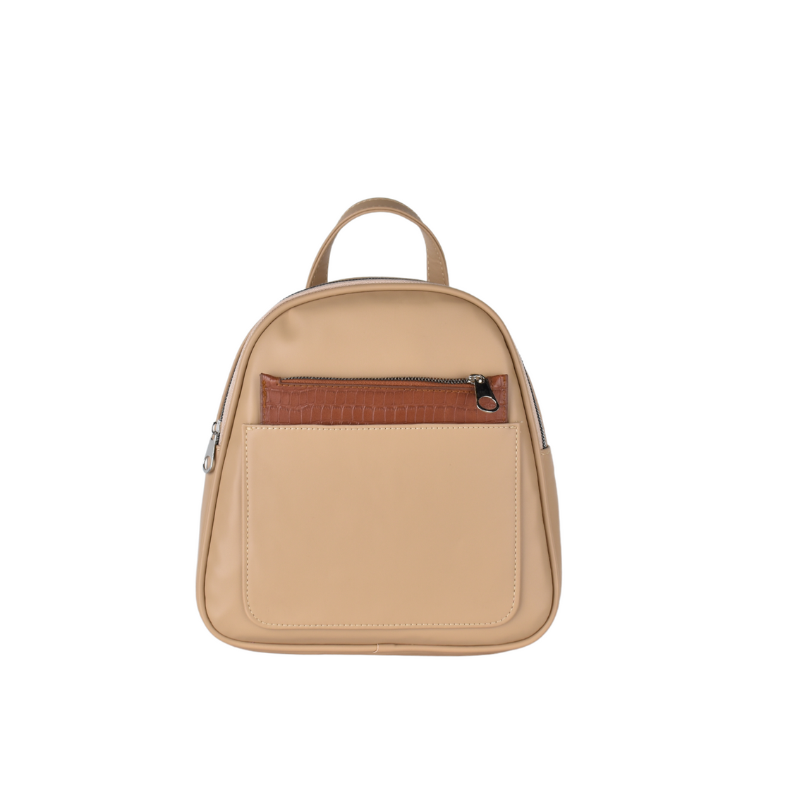 Leather Backpack with pocket