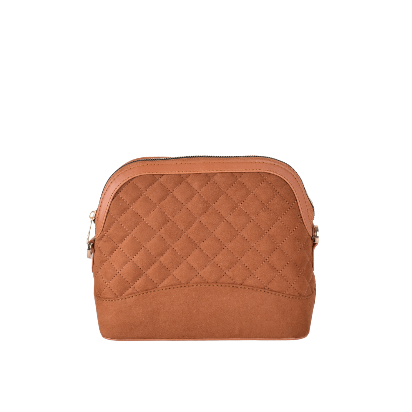 Suede Mini Bag With Zipper