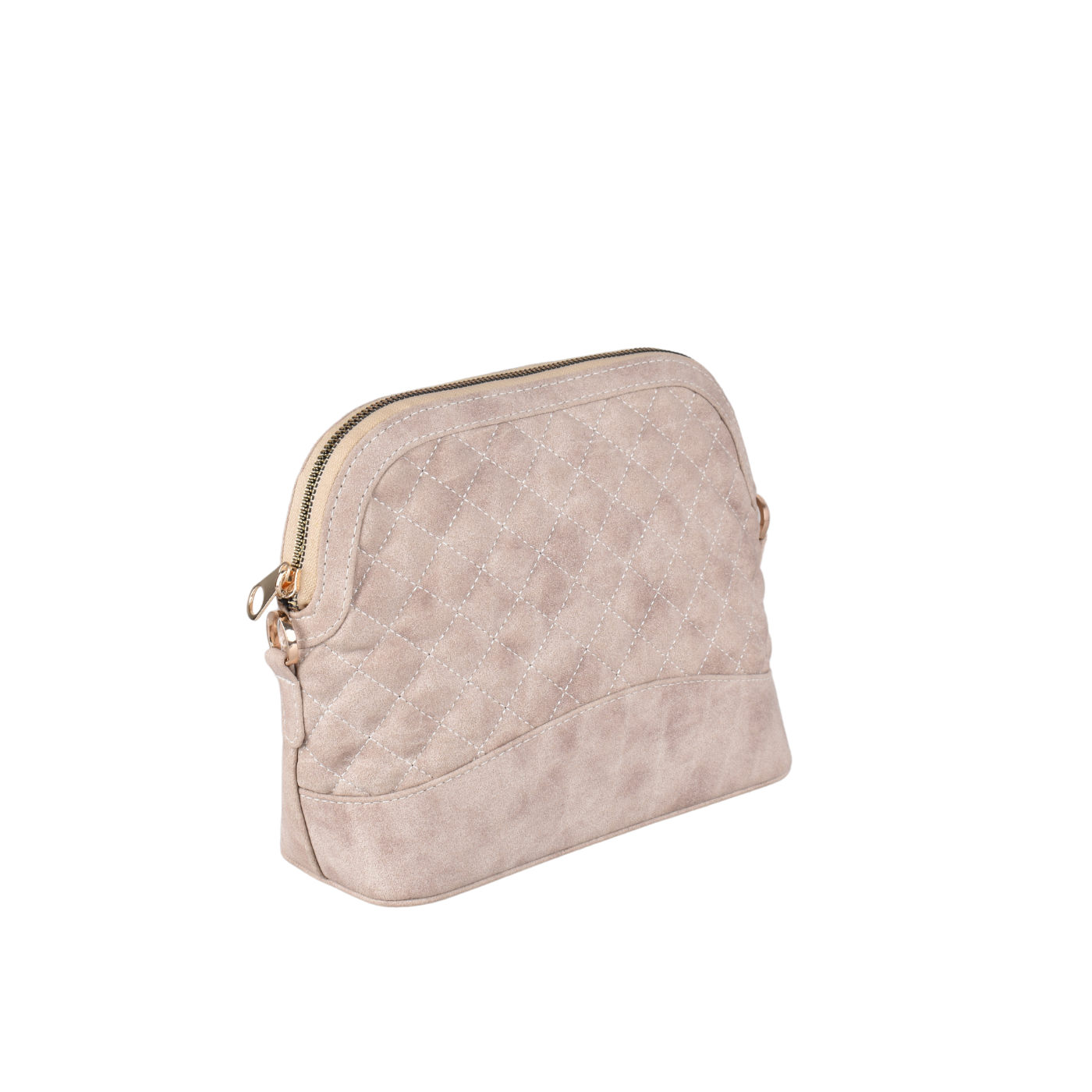 Suede Mini Bag With Zipper