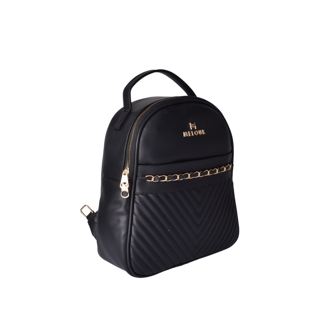 Embossed Leather Backpack Bag