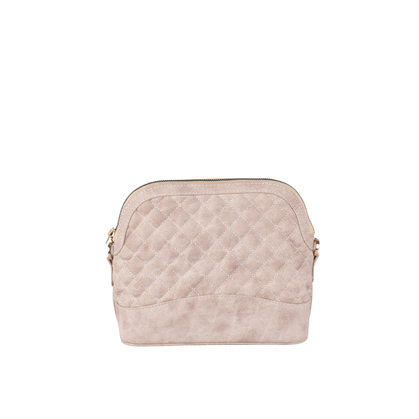 Suede Mini Bag With Zipper