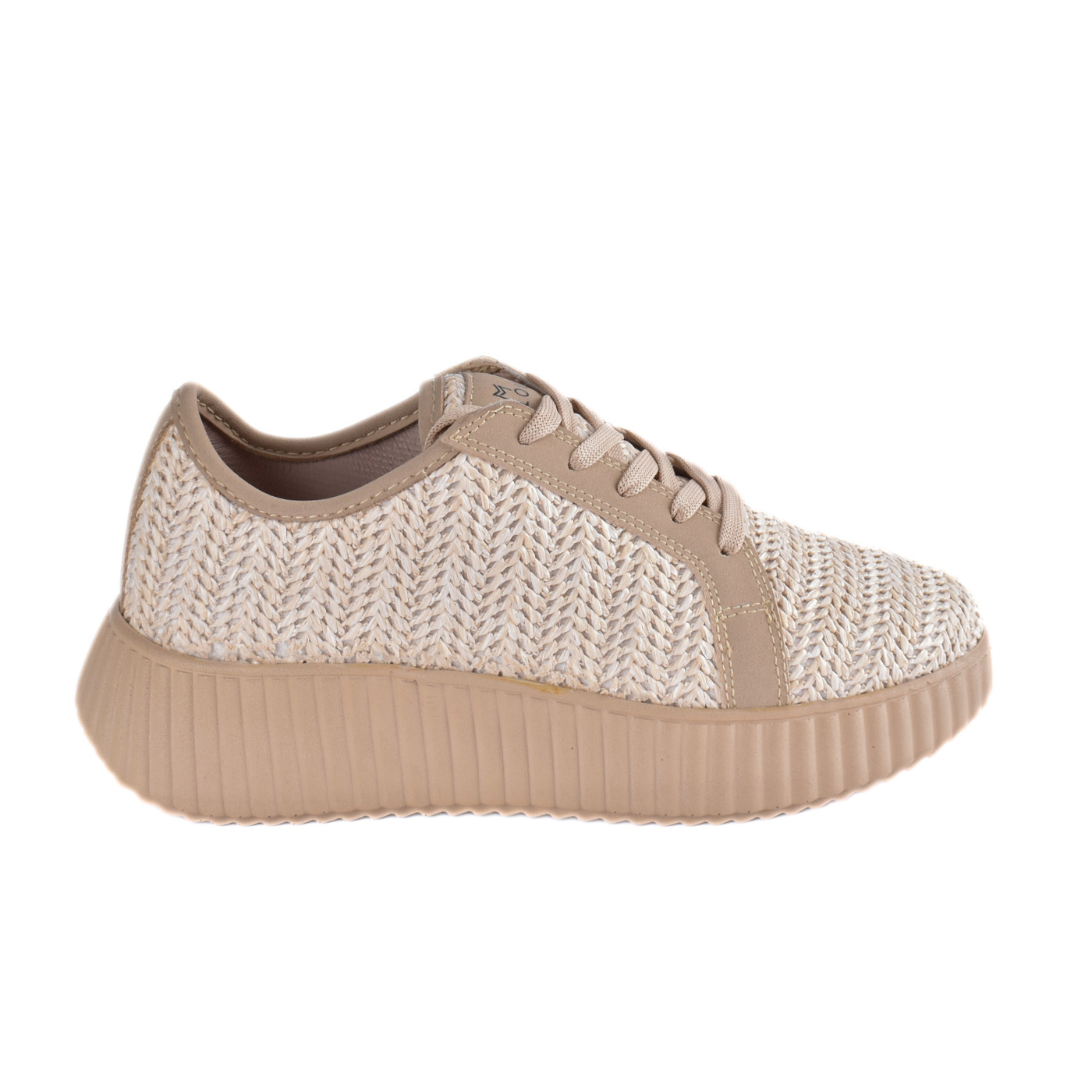 Textile Stitched Flat Shoes Melouk