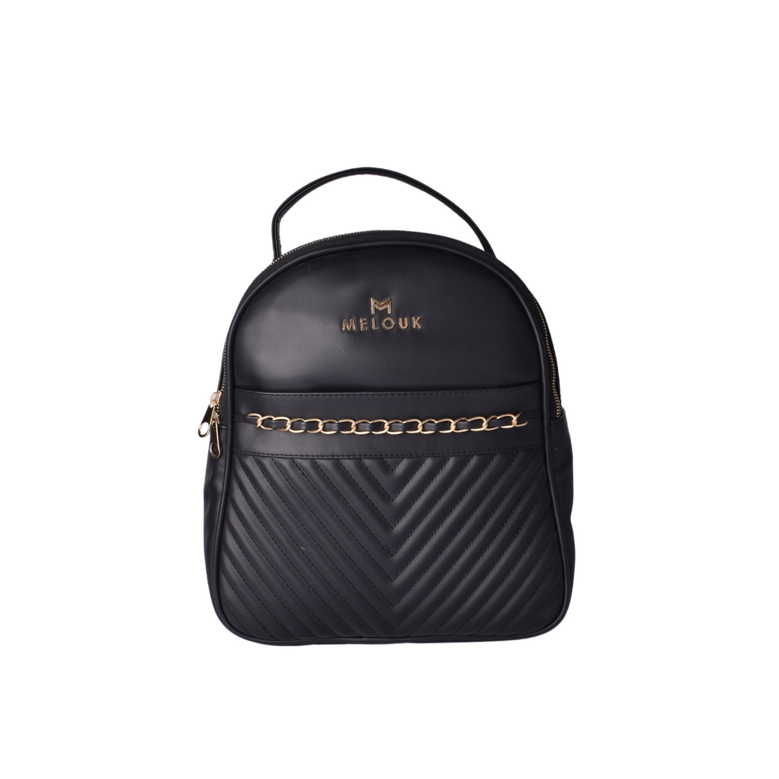 Embossed Leather Backpack Bag