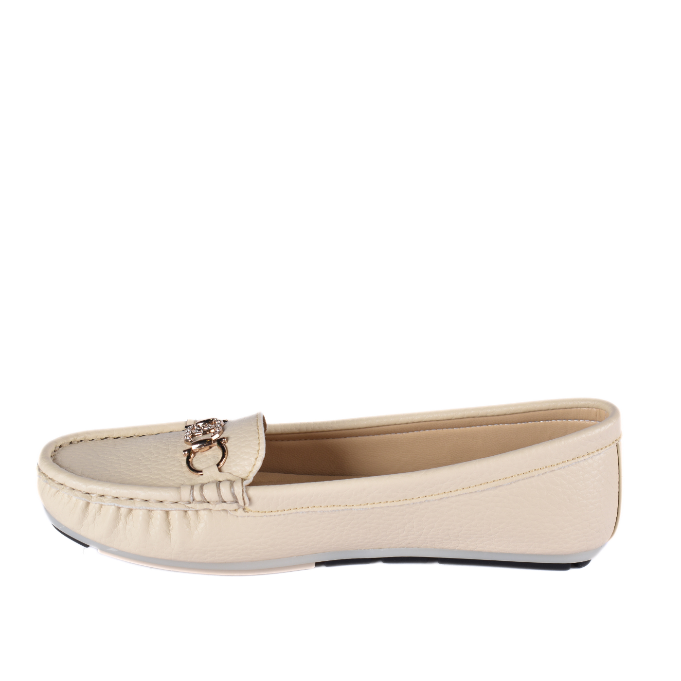 Leather Slip-On Flat Shoes