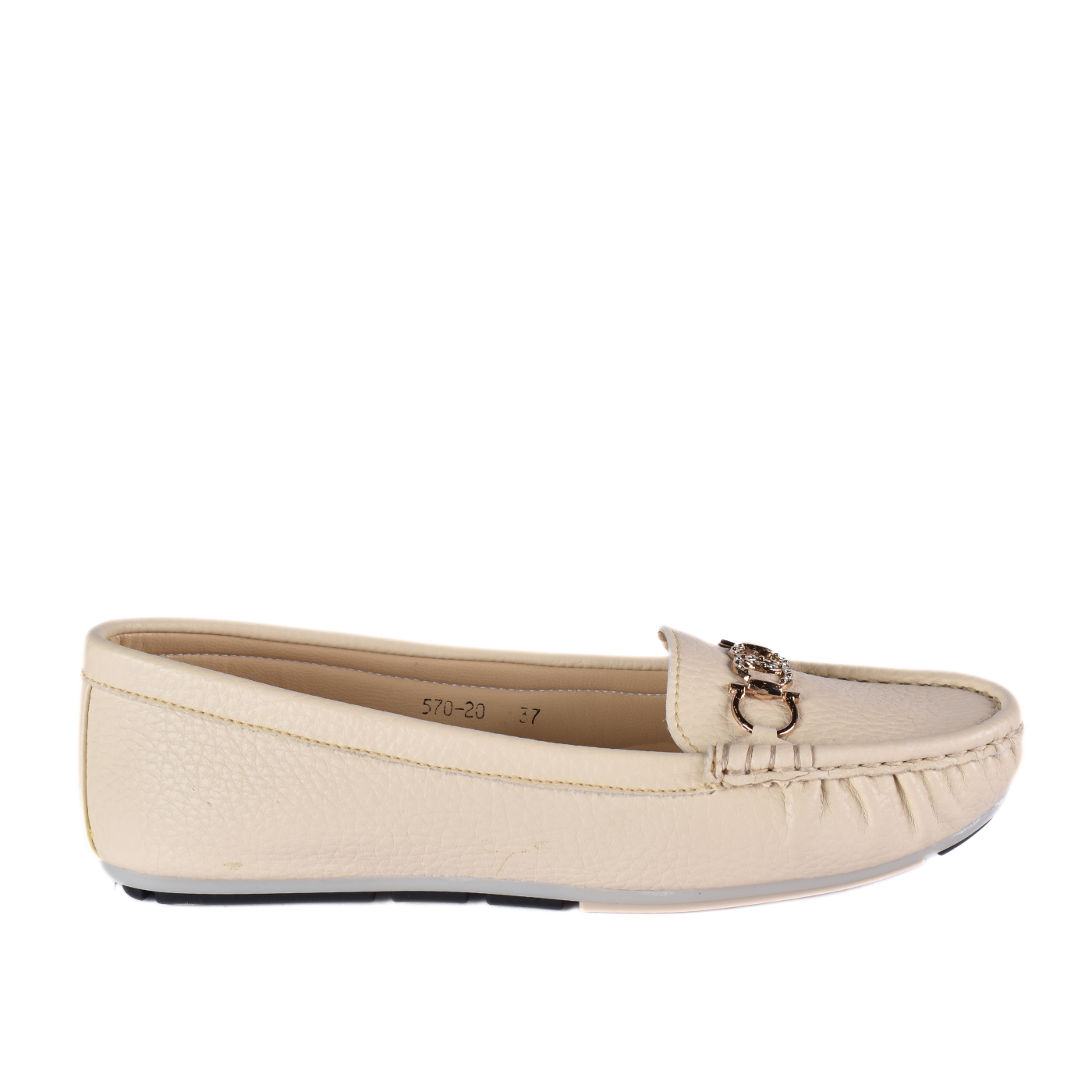 Leather Slip-On Flat Shoes