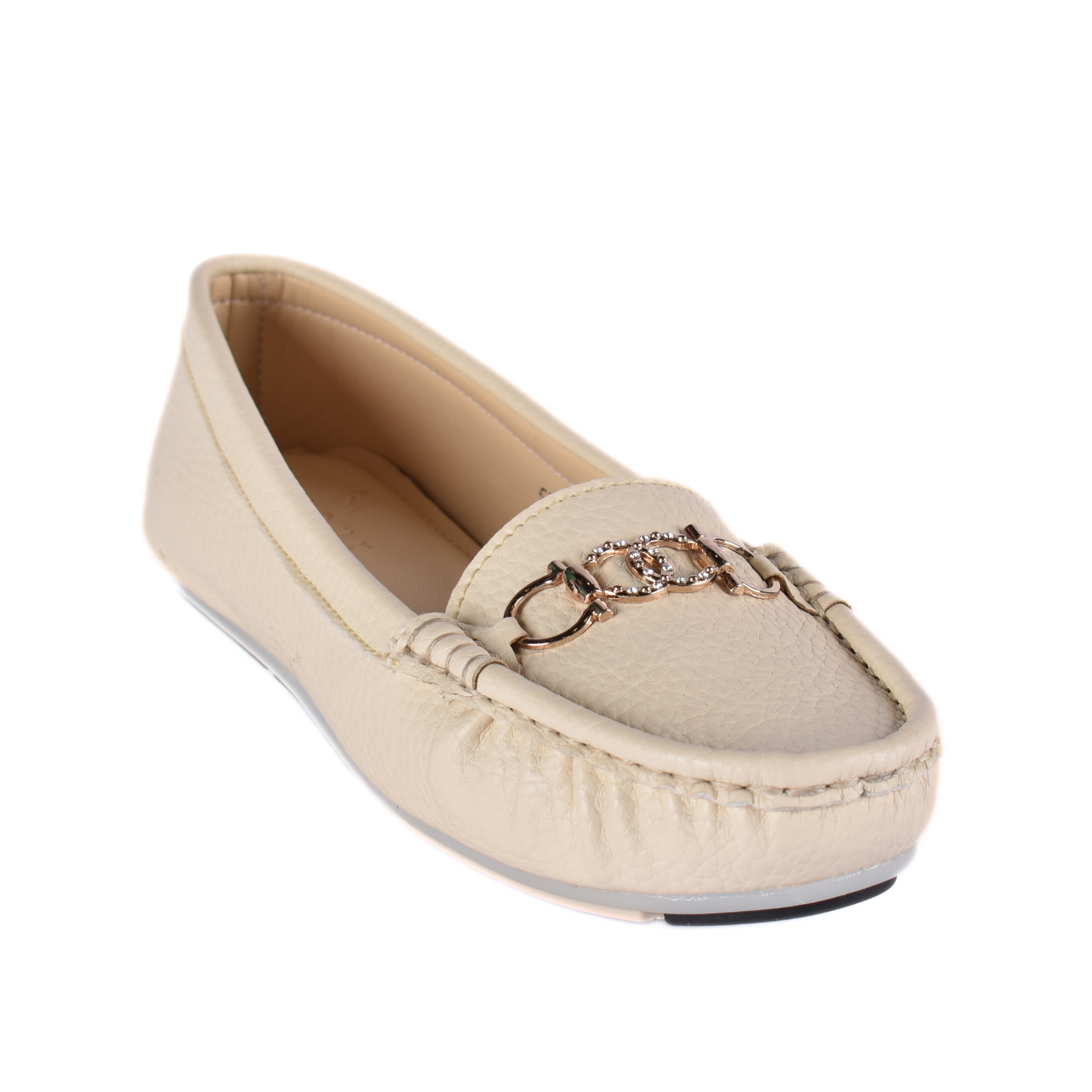Leather Slip-On Flat Shoes