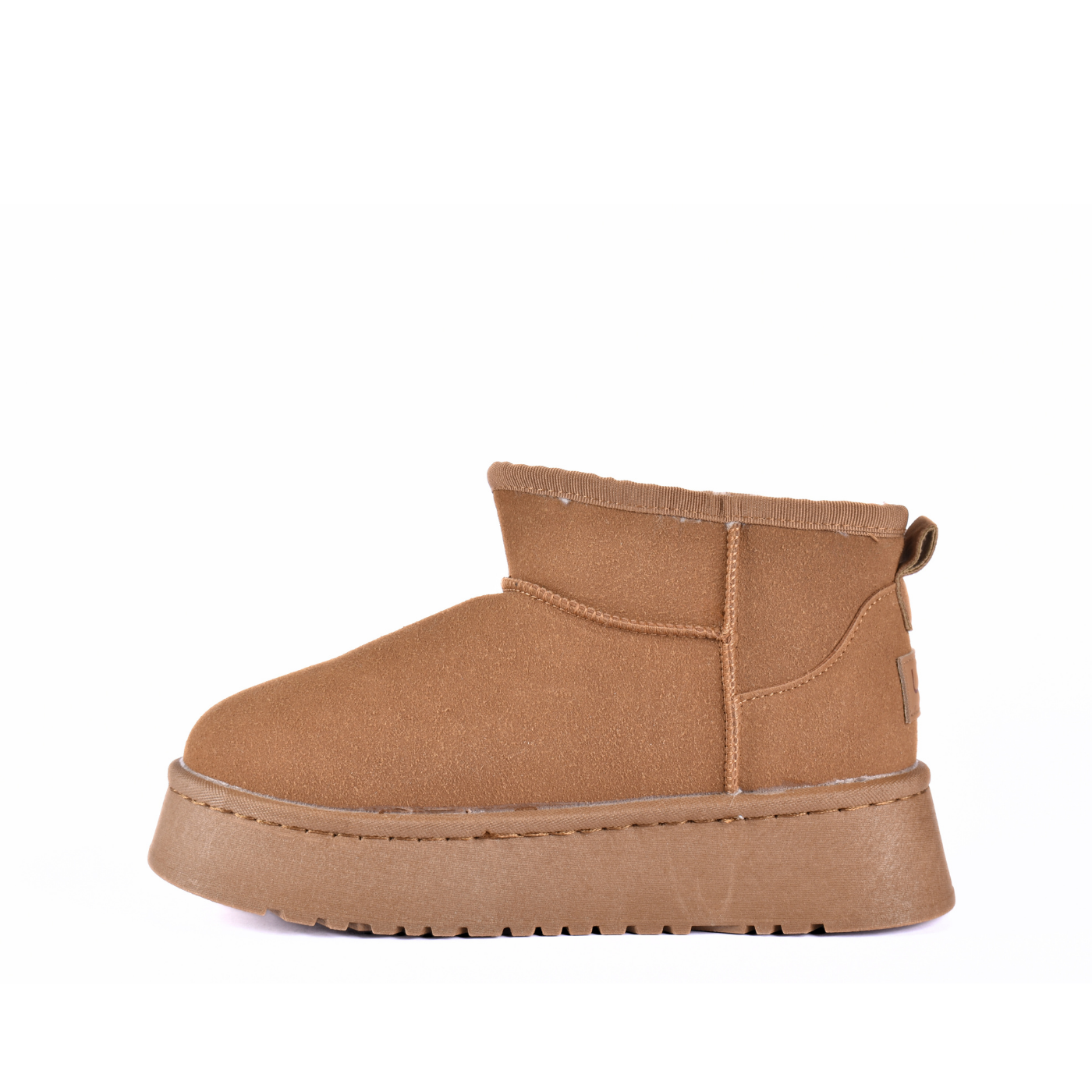 Simple Fur Platform Ankle Boots Melouk