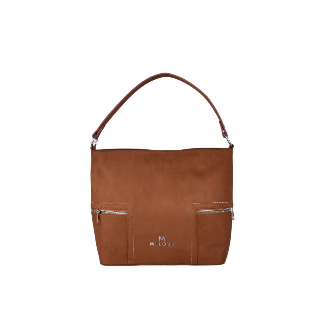 Basic Shoulder Bag with Zipper