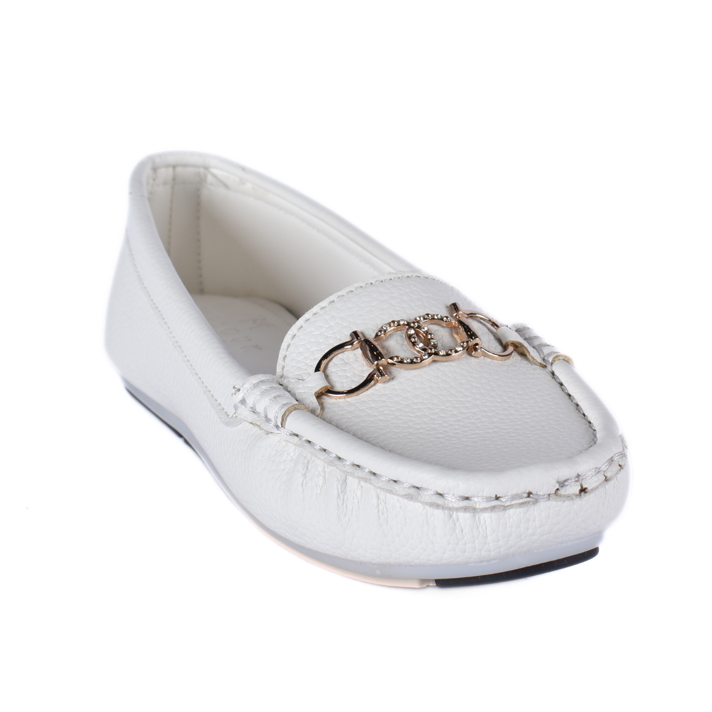 Leather Slip-On Flat Shoes