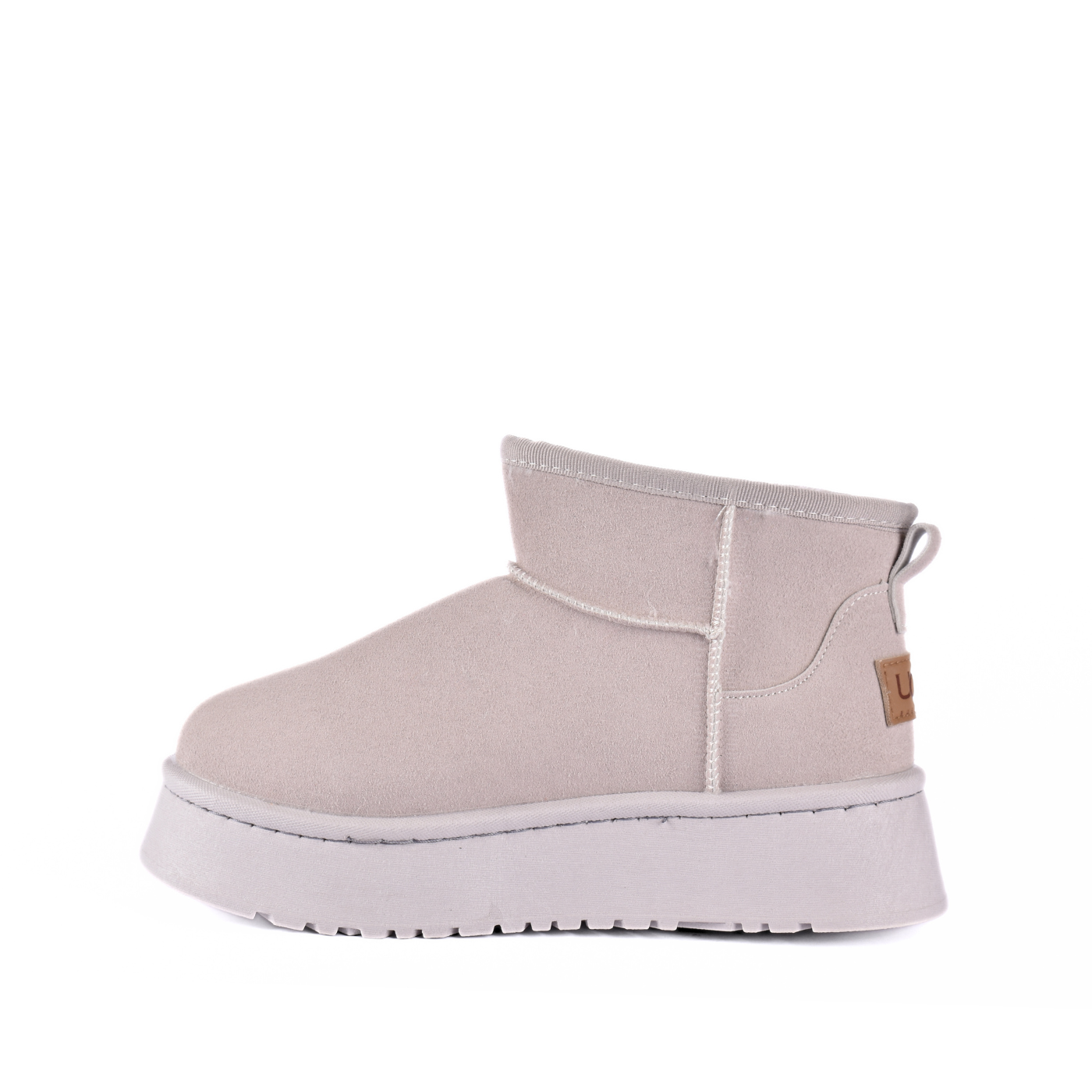 Simple Fur Platform Ankle Boots Melouk