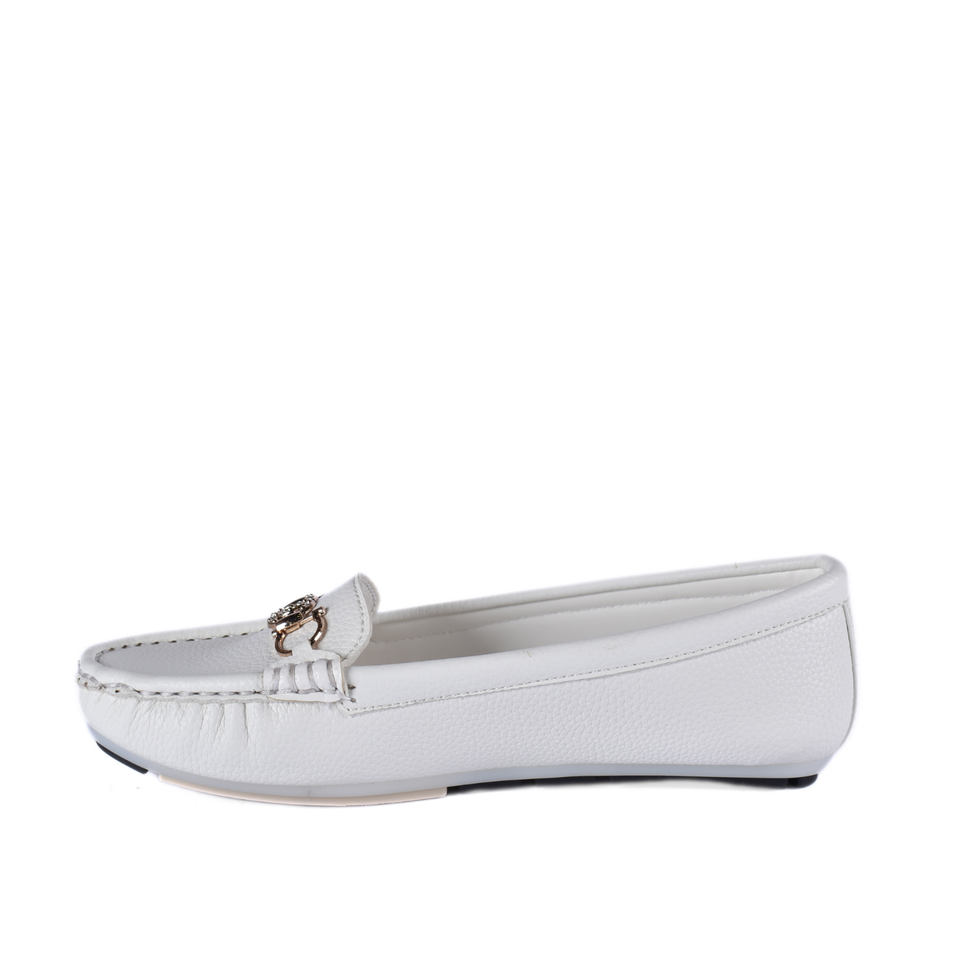 Leather Slip-On Flat Shoes