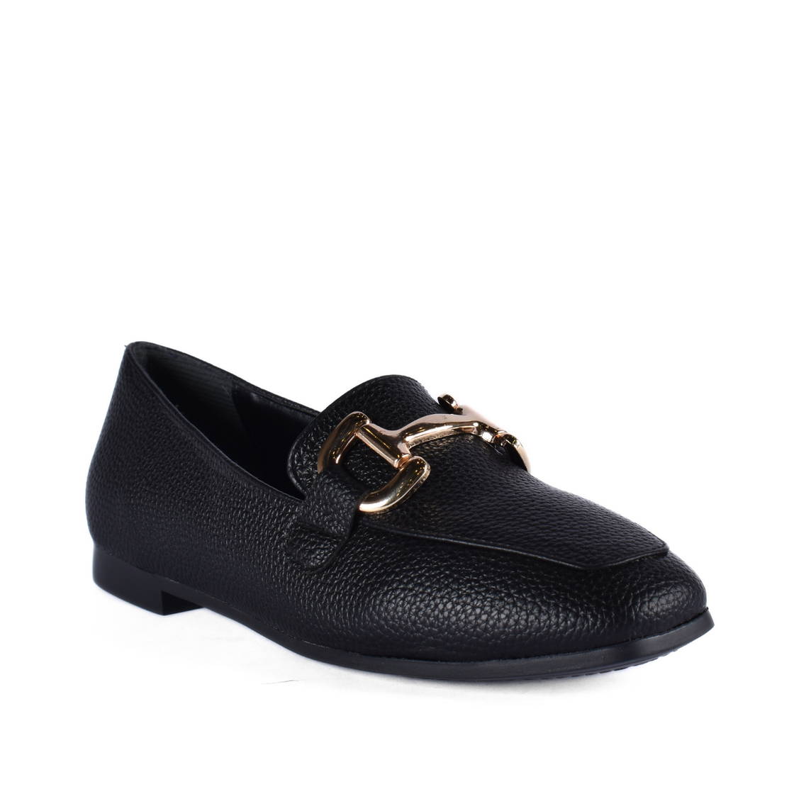 Basic Leather Shoe with Elastic Side