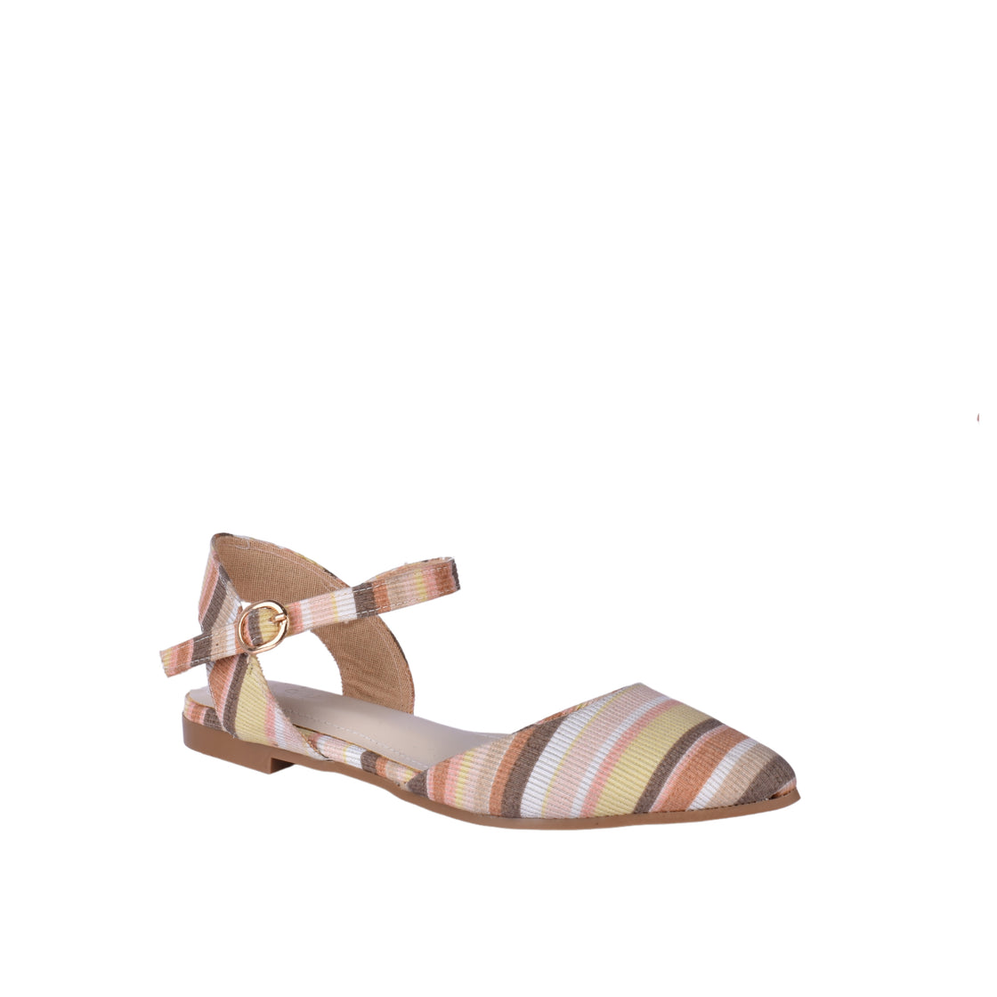 Flat Mid-Heel Sandal