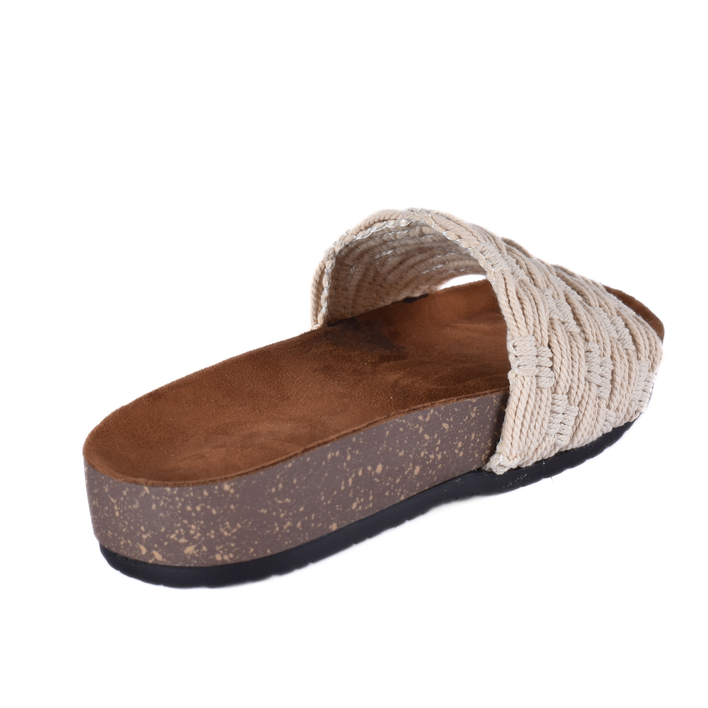 Embossed Leather Flat Slipper