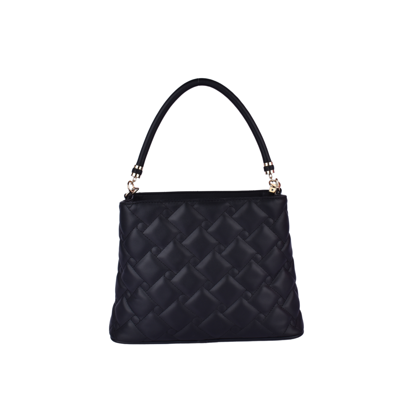 Leather Bag With Handle Black Melouk