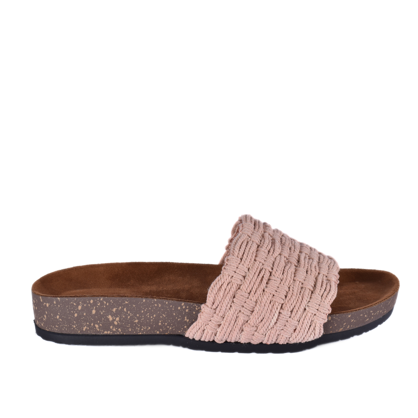 Embossed Leather Flat Slipper