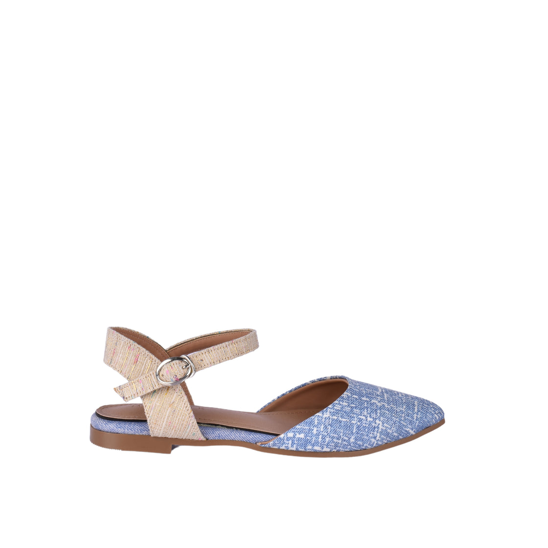 Flat Mid-Heel Sandal