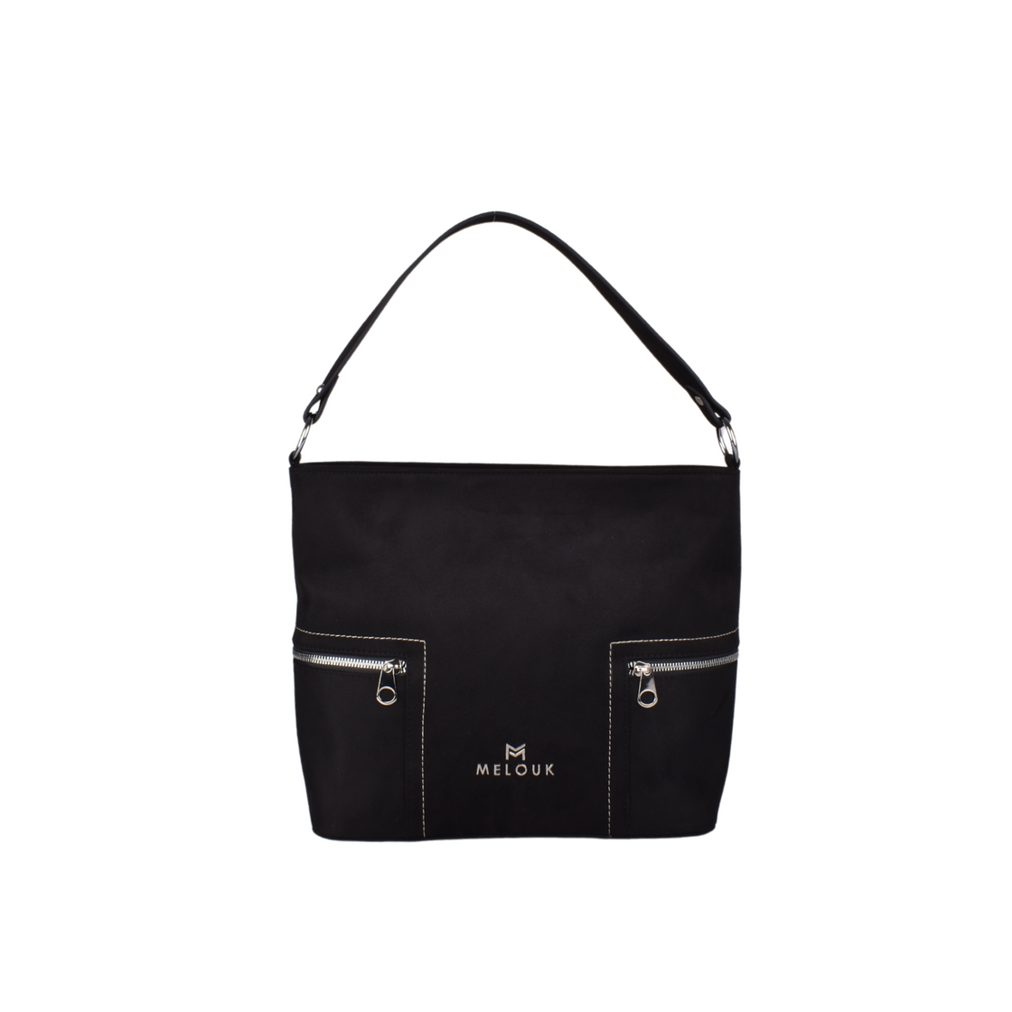 Basic Shoulder Bag with Zipper