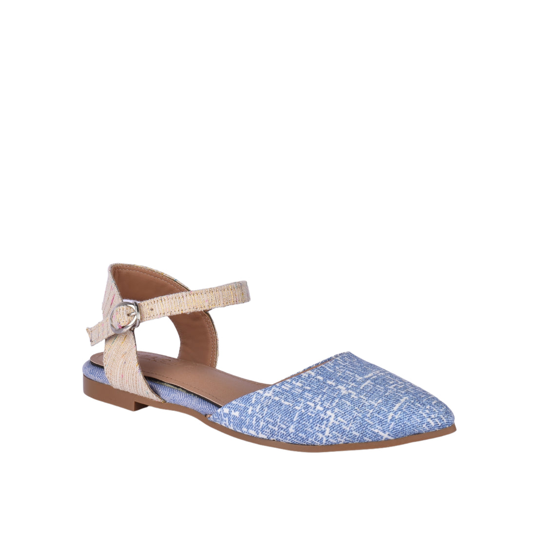 Flat Mid-Heel Sandal