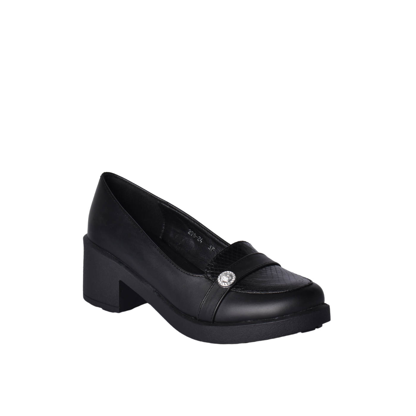Leather Casual Loafer With Studs Melouk