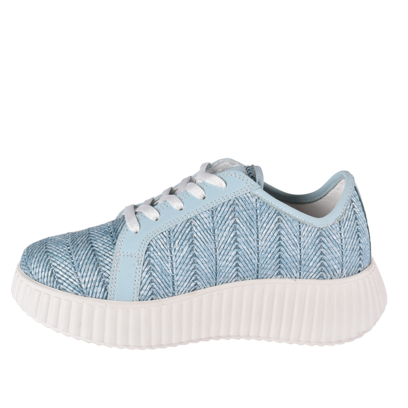 Textile Stitched Flat Shoes Melouk