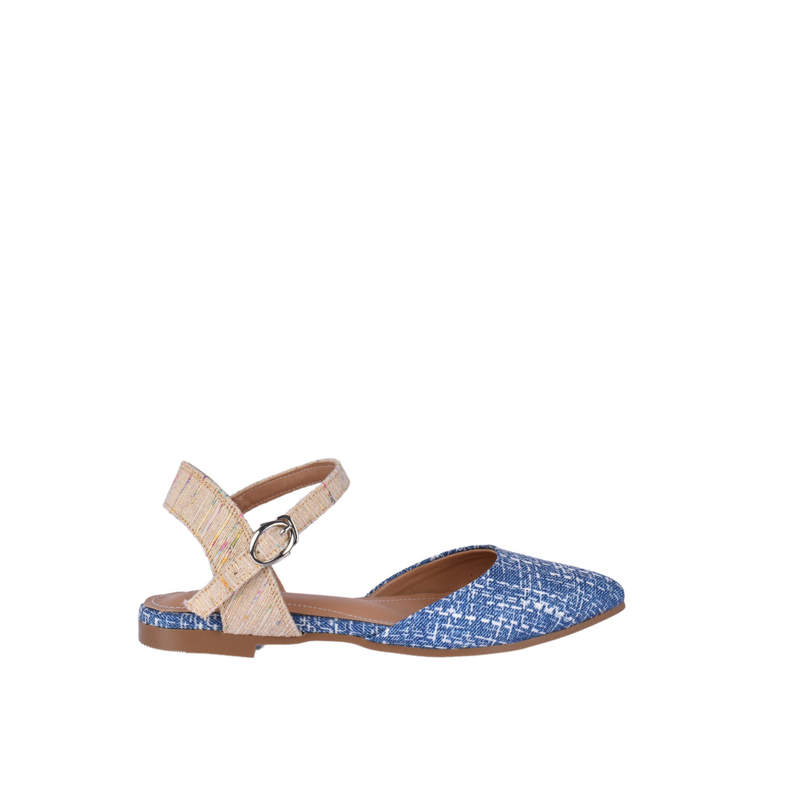 Flat Mid-Heel Sandal