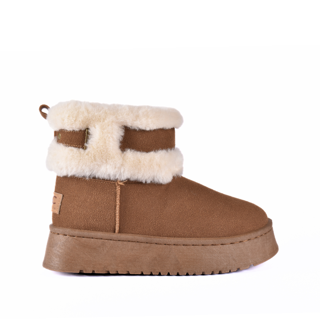 Fur Platform Half Boots