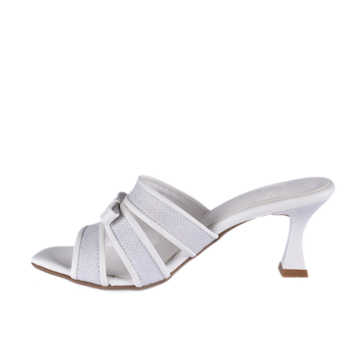 Embossed Leather Heel Slipper