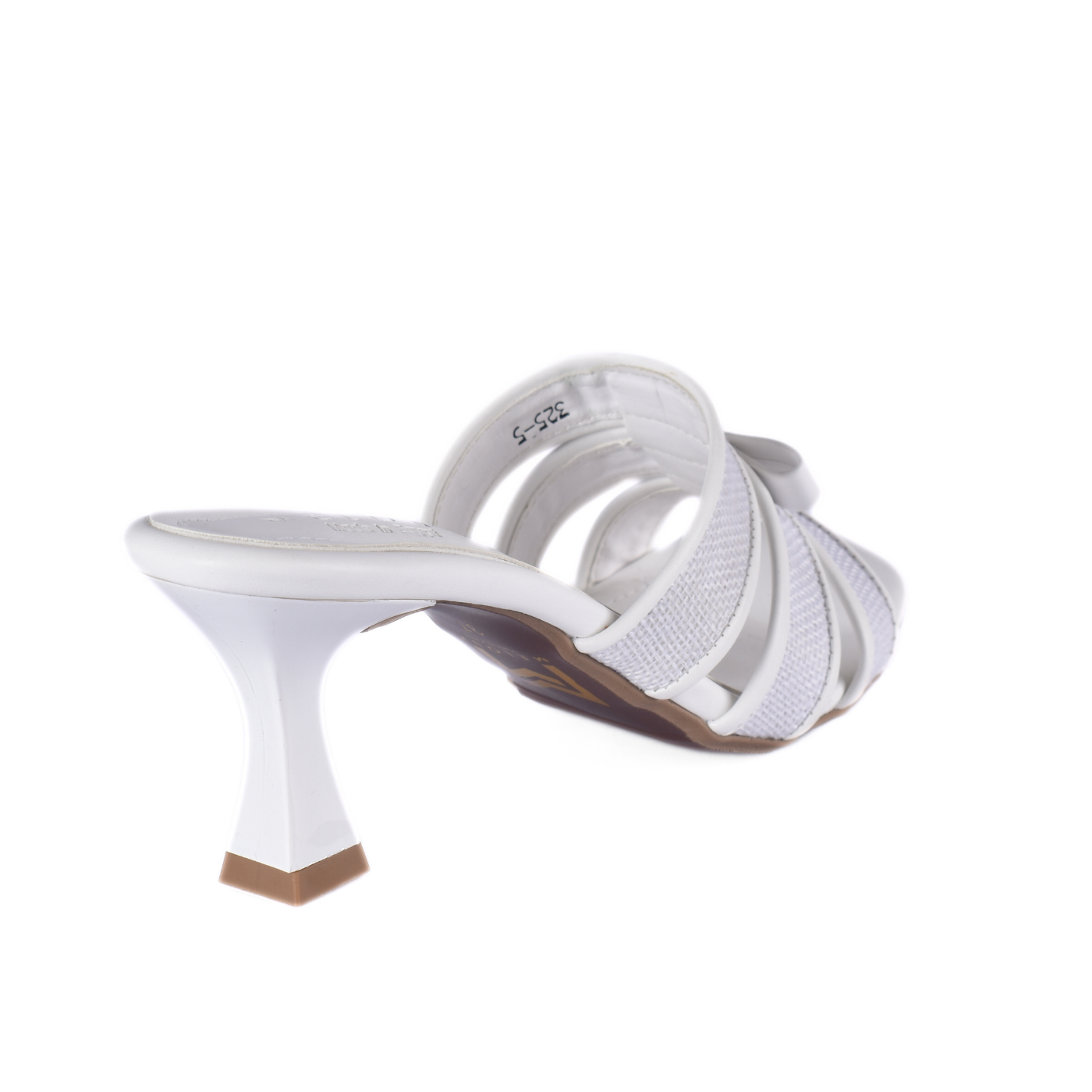 Embossed Leather Heel Slipper