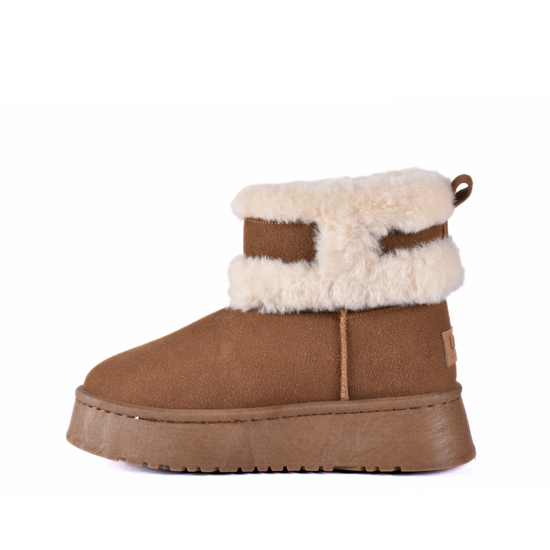 Fur Platform Half Boots