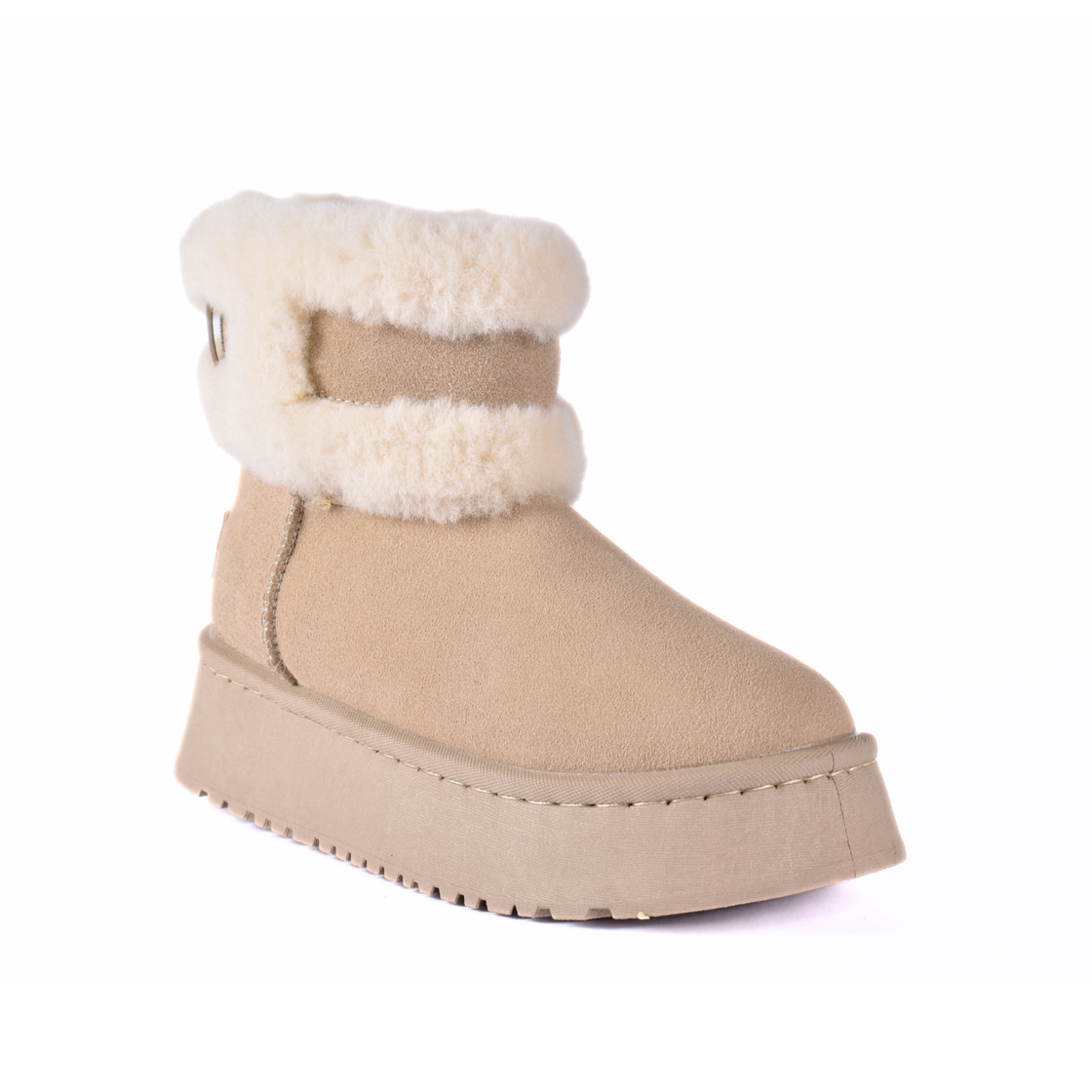 Fur Platform Half Boots