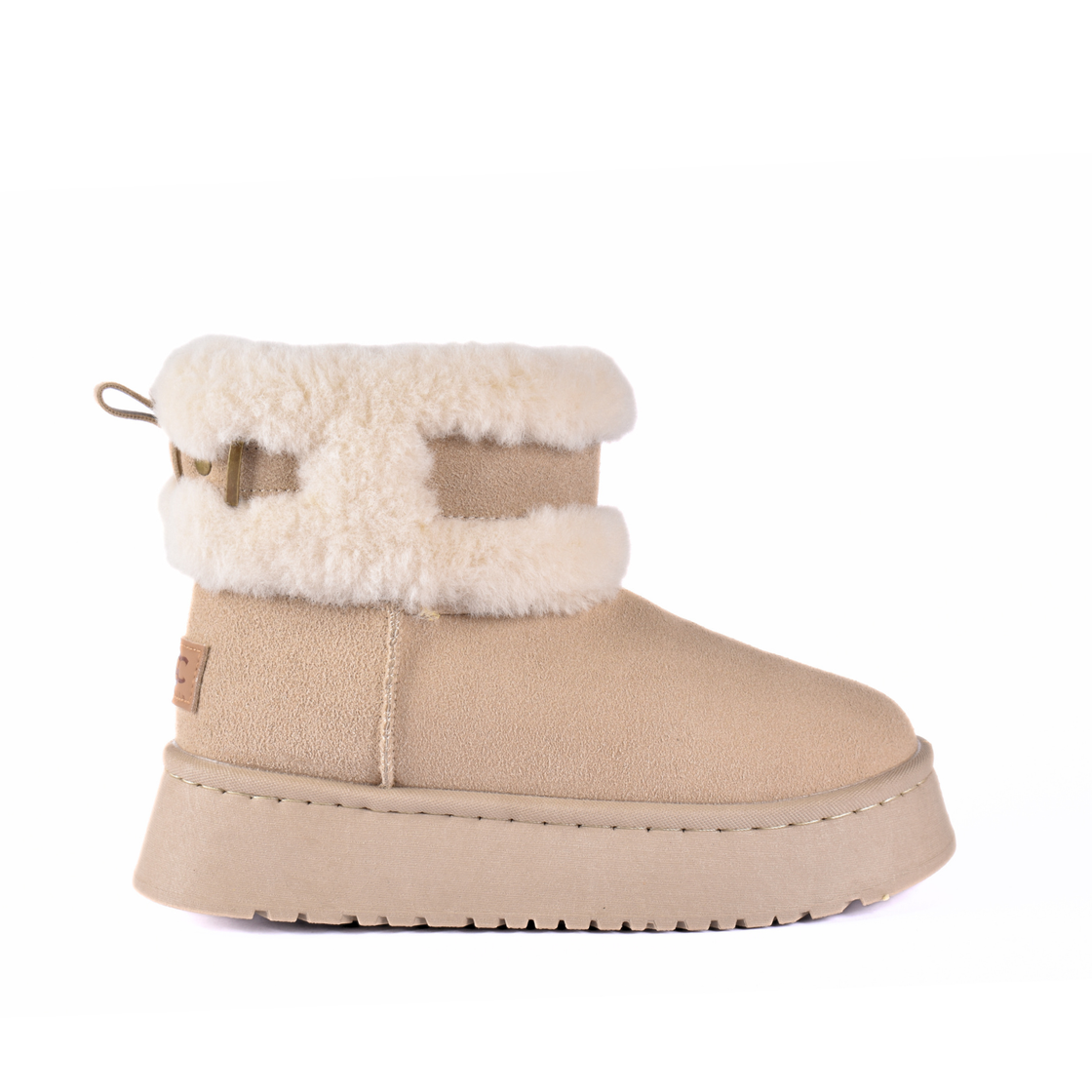 Fur Platform Half Boots