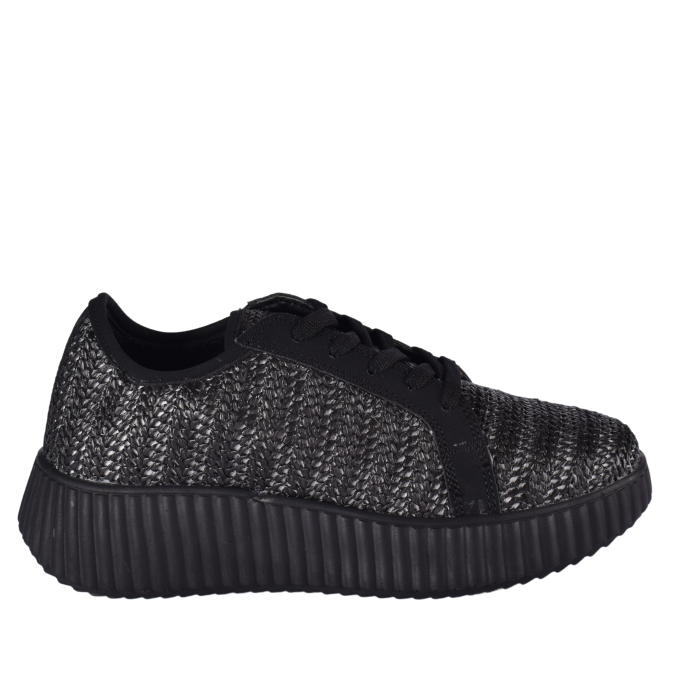 Textile Stitched Flat Shoes Melouk