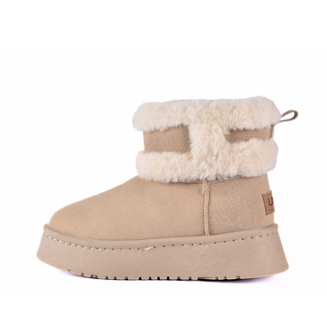 Fur Platform Half Boots