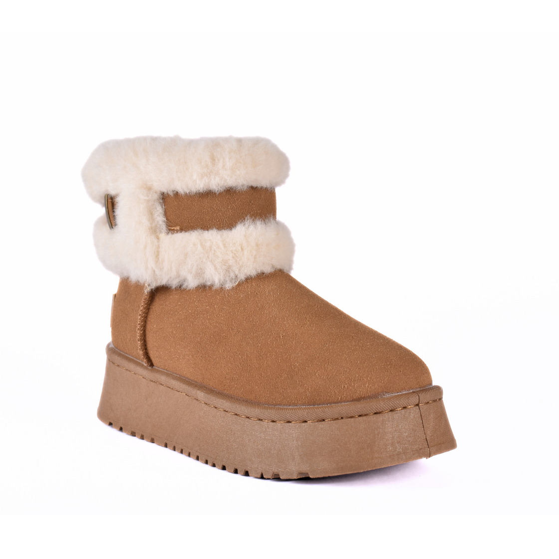 Fur Platform Half Boots